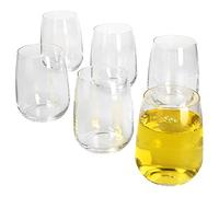 Bormioli Premium Set de 6 verres à eau de qualité gastronomique Volume 43 cl Hauteur 10,7 cm Brillance parfaite grâce à la technologie Star Glass