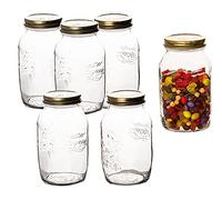 Bormioli Quattro Stagioni Lot de 6 bocaux de conservation 1,50 l