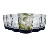 BORMIOLI ROCCO 12X Verres d'eau Diamond Diplôlés Tumbler 390ml Bleu
