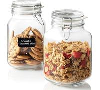 Bormioli Rocco 149240M02121197 Fido Lot de 2 bocaux en verre Transparent 2 l