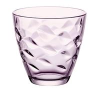 Bormioli Rocco 1662015 Flora Lot de 6 Eau en Verre de Couleur Rose, 26 cl
