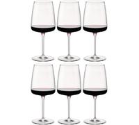 Bormioli Rocco 3024254 Lot de 6 verres à pied en verre Nexo Gran, rouge, 54 cl