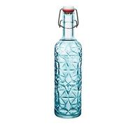 Bormioli Rocco 320269-MQD Bouteille Verre Oriente, 1l, Bleu
