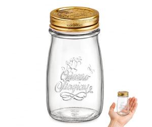 Bormioli Rocco 4 Saisons Petite Bouteille avec Capsule en Verre Transparent, 31 x 24 x 18 cm