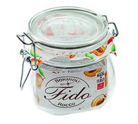 Bormioli Rocco 4309 Fido Lot de 6 bocaux en verre avec caoutchouc 560 ml