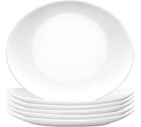 Bormioli Rocco 5192700 Prométhée Steak Plat 32 x 26 cm, Verre Opale, Blanc