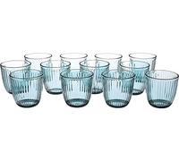 Bormioli Rocco 580502M04121990 Line Lot de 12 verres à eau Bleu vif