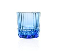 6X Verres America '20 Dof En Verre Couleur Bleu Cl38