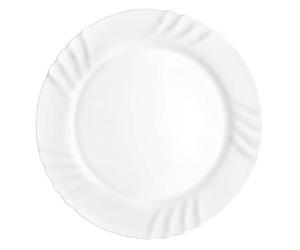 Bormioli Rocco Arc International Assiette Plate 32 cm arcopal de Verre Dure 6 en Jeu Blanche