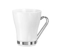 Bormioli Rocco Aromateca White Oslo Tazza Cappuccino 23,5 cl Set 4 Pz In Vetro Opale Bianco