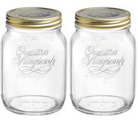 Bormioli Rocco BOR1297 4 Seasons Jar with Capsules, 2 kg, Glass (Lot de 2)