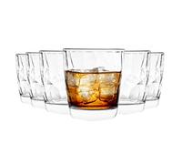 Bormioli Rocco Diamant Dimpled Boire de Verre Clair Gobelets - 300ml - Lot de 6