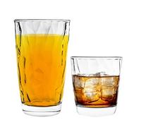 Bormioli Rocco Diamant Eau Gobelets et Highball Verres à Cocktail - 300ml, 470ml - Set 12pc