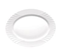 Bormioli Rocco Ebro Fontaine Ovale Opale 36 cm Blanc (Lot de 6)