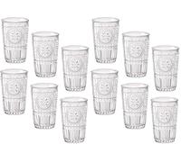 Bormioli Rocco Ensemble de verres Romantique 1 pièce (couleur claire, 340 ml, va au lave-vaisselle, verre à eau, pour cocktails/eau) (Lot de 2)