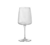 Bormioli Rocco Exclusiva Lot de 6 verres à vin rouge Merlot de 532 ml en verre brillant avec technologie Secure Edge et traitement XLT pour plus de durabilité, fabriqués en Italie