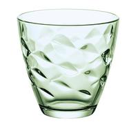 BORMIOLI ROCCO Flora Lot de 6 Verres à Eau en Verre de Couleur Verte, 26 cl
