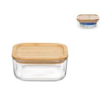 Bormioli Rocco Frigoverre Quadra, Bouchon En Bambou, Cm 15 X 15