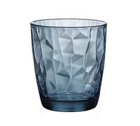 Bormioli Rocco Lot de 6 Verres à Eau Diamond, 30,5 cl Bleu
