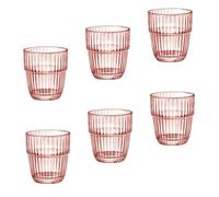 Bormioli Rocco Lot de 6 Verres Barshine Rocks, Pêche, 30.5 cl
