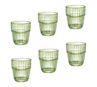 Bormioli Rocco Lot de 6 Verres Barshine Rocks, Vert, 30.5 Cl