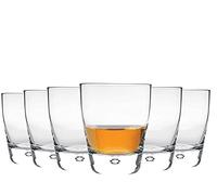 Bormioli Rocco Luna Whisky Tumbler Ensemble de Lunettes avec la Base Bubble - 260ml - Paquet de 24