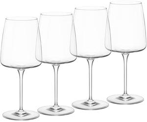 Bormioli Rocco Planeo Grand Red Glass, Set of 4, 18.5 oz, Clear