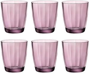 Bormioli Rocco Pulsar Gobelet Rock Purple CL 30 - Lot de 6 pièces