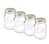 Bormioli Rocco Quattro Stagioni Lot de 4 bocaux 0,50l