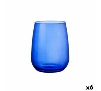 Bormioli Rocco Restaurant Gobelet en verre - 430 ml - bleu - 6 pièces