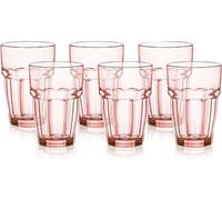 Bormioli Rocco Rock Bar Lounge Lot de 6 verres à long drink Pêche