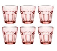 Bormioli Rocco Rock Bar Lounge Peach verre à whisky 270ml,peachy, trempée, 6 verre