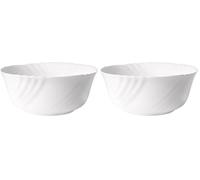 Bormioli Rocco Salad Bowl EBRO White CM.23, Opal Glass, 1pc (Lot de 2)