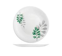 BORMIOLI ROCCO Set 6 Piatti Opale Botanica Verde Piano Cm27