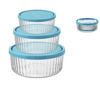 Bormioli rocco Set Composé De 3 Pièces Frigoverre Fabriqué En Verre Optique CM