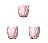 Bormioli Rocco & Siglio- Line Water Glass, Multi-Colour, BOR1238, Pack of 6 (Lot de 3)