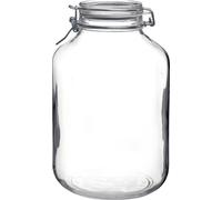 Bormioli Rocco Verre à pied métallique Fido avec anneau en caoutchouc et couvercle en verre 5000ml