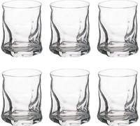 Verre à whisky 420 ml I Bormioli Sorgente I Lot de 6 I 10,7 x Ø 8,3 cm I Verre Old Fashioned I Haute qualité I Glace au sol I