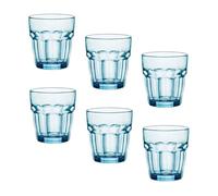 Verrerie Bormioli - Verre Gobelet Forme Basse Rock Bar 27 Cl Bleu (Lot De 6)