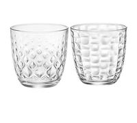 Bormioli Set de 12 verres (6 pièces Mat + 6 pièces Glit) pour eau, soda, boissons 29,5 cl Fabriqué en Italie