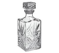Bormiolio Rocco Selecta Carafe à whisky (couleur claire, carafe à décanter 1000 ml, passe au lave-vaisselle, carafe en verre avec bouchon)