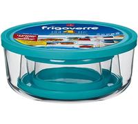 Bormiolli Lot de 4 boîtes de Conservation en Verre en Verre avec Couvercle et Compartiment congélateur