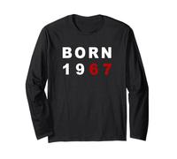 Born 1967 - Epic 6 7 Six Seven Birthday Meme Minimal Text Manche Longue