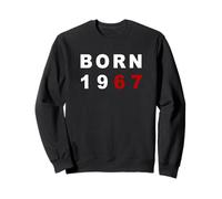 Born 1967 - Epic 6 7 Six Seven Birthday Meme Minimal Text Sweatshirt