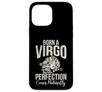 Born a Virgo Perfection Vient naturellement Vierge Coque pour iPhone 13 Pro Max