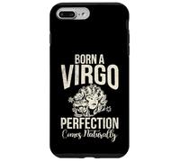 Born a Virgo Perfection Vient naturellement Vierge Coque pour iPhone 7 Plus/8 Plus