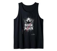 Born Again New in Christ Christian in Faith Grunge Débardeur