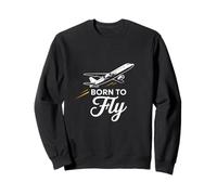 Born Fly Conception Graphique Amusante de Born to Fly Sweatshirt
