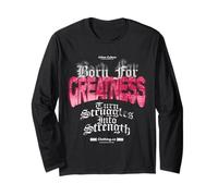 Born for Greatness - Déclaration du Streetwear Urbain Manche Longue