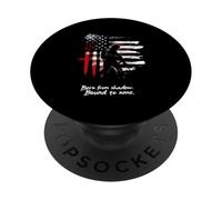 Born from Shadow. Bound to None. Drapeau américain Soldat PopSockets PopGrip Adhésif